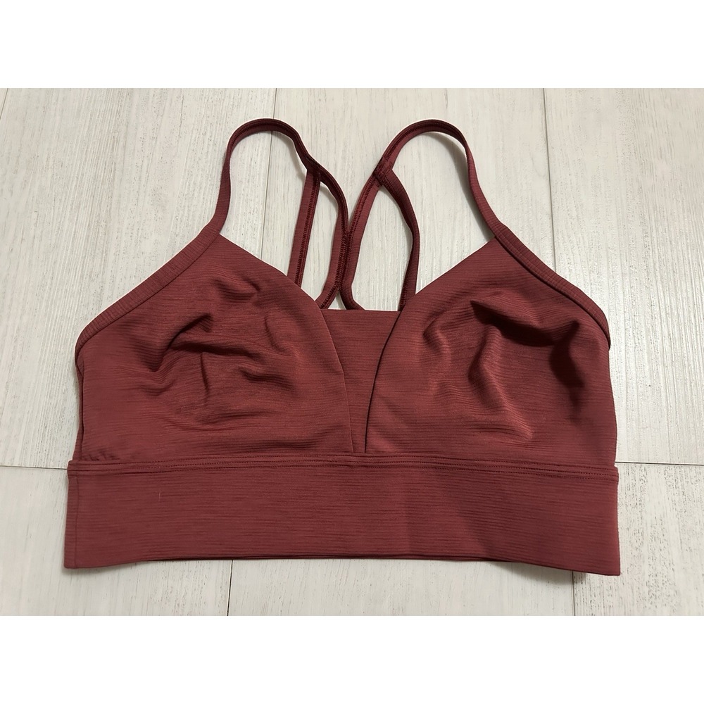 Sweaty‎ Betty Super Sculpt Sports Bra Size L - Berry Color Strappy